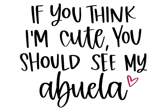 Cute Baby, Abuela SVG: A Charming Graphic Design Asset for Crafts and Branding
