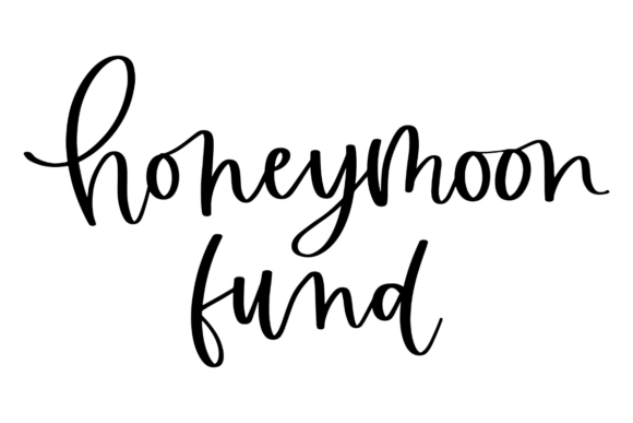 Elegant Honeymoon Fund SVG for Crafts and Graphics Projects