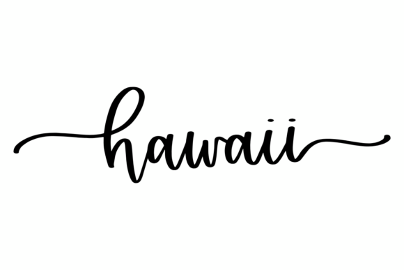 Hawaii SVG: A Minimalist Graphic Design Asset for Crafts