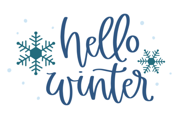 Hello Winter Snowflake SVG: A Festive Graphic for Crafts and Merch