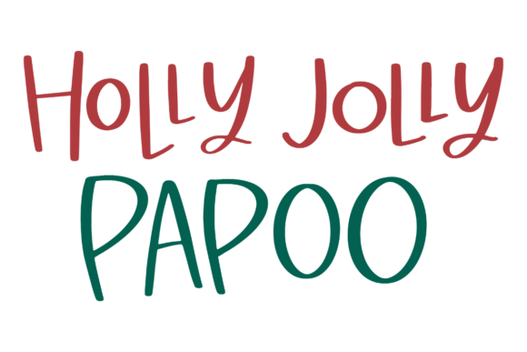 Holly Jolly Papoo: A Festive Graphic Design Asset for Creative Publishers