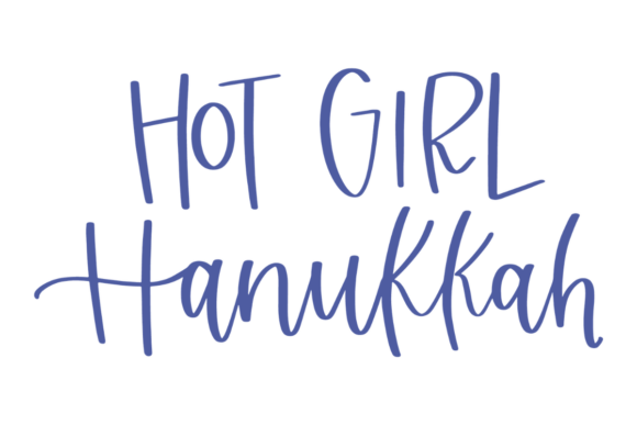 Hot Girl Hanukkah: A Trendy Graphic Design Asset for Creative Publishers