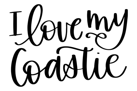 I Love My Coastie: A Graphics Asset for Crafts and Coastal Branding