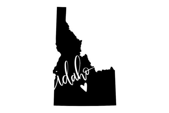 Idaho Heart Graphics: A Versatile Design Asset for Crafts and Creative Projects