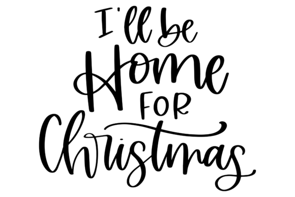 I’ll Be Home for Christmas Graphics: A Holiday Design Asset for Bloggers and Publishers