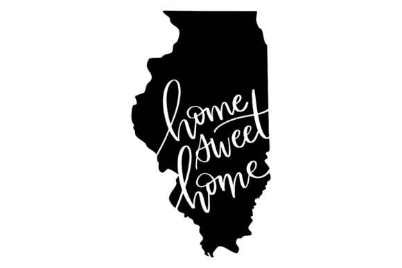 Illinois Home Sweet Home Graphics for Cozy Crafts Branding