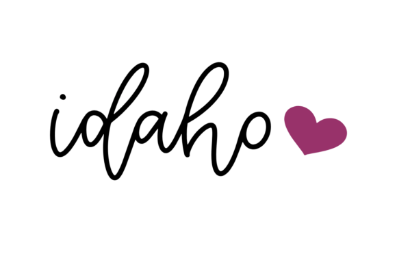 Love Idaho Graphics for Crafts and Merch