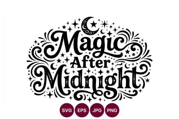 Magic After Midnight Black White: A Graphic Design Asset for Polished Editorial and Web Content
