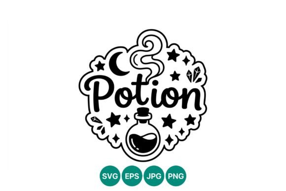 Potion Magic Bottle Vector: A Versatile Graphic for Editorial and Web Design