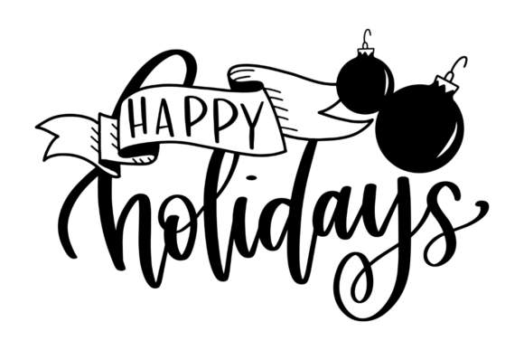 Winter Happy Holidays: A Classic Graphic Design Asset for Seasonal Publishing